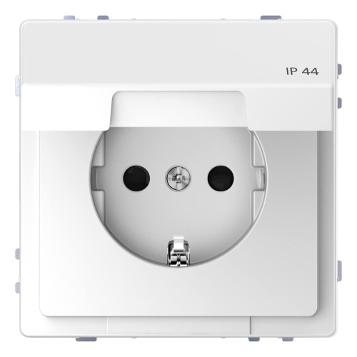 Розетка Schneider Electric Merten D-Life 16A с/з и крышкой MTN2314-6035