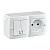 Выключатель - розетка Mono Electric Octans IP20 двухклавишный - 2К белый 104-010101-182