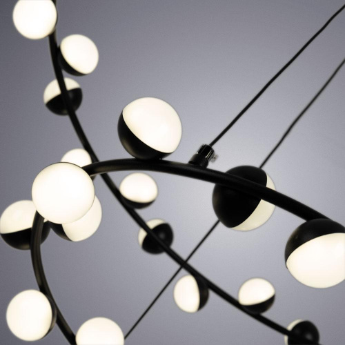 Подвесная светодиодная люстра Arte Lamp Dexter A3619SP-48BK Подвесная светодиодная люстра Arte Lamp Dexter A3619SP-48BK
