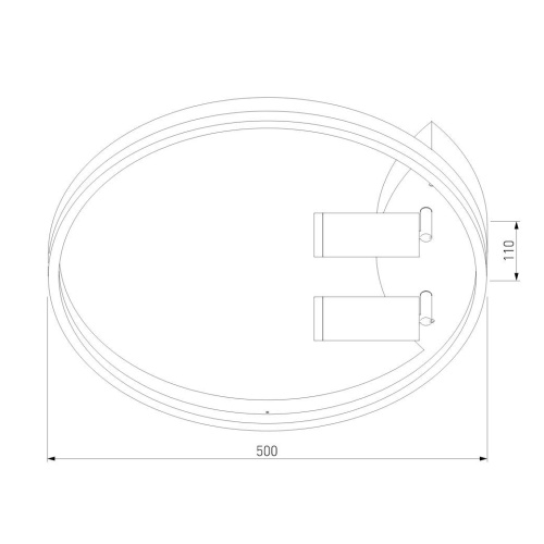 Потолочная светодиодная люстра Eurosvet Luminari 90247/3 черный / золото