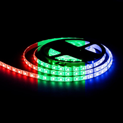 Светодиодная лента OGM 14,4W/m 60LED/m 5050SMD разноцветный (RGB) 5M LSE-276