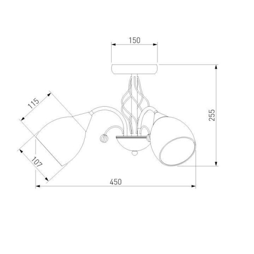 Потолочная люстра Eurosvet Gabriella 30026/3 золото