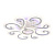 Потолочная светодиодная люстра Ambrella light Original FA5143