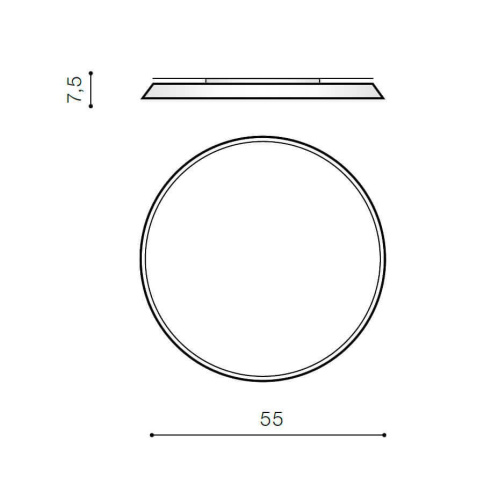 Накладной светильник Azzardo Cortona 55 4000K AZ2742