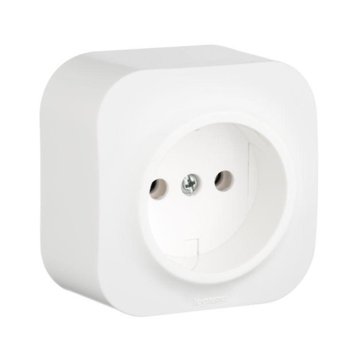 Розетка 2К Legrand Quteo 16A 250V б/з белая 782210
