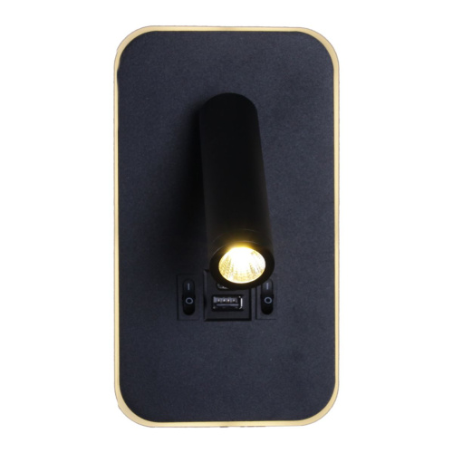 Настенный светодиодный светильник Reluce 86204-9.2-001KT LED12W+USB BK