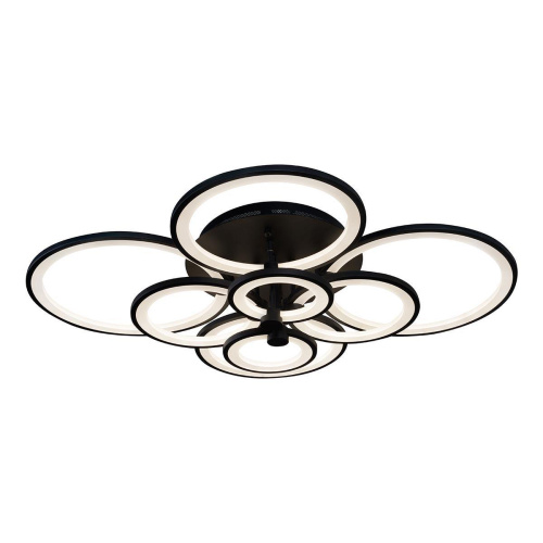 Потолочная светодиодная люстра iLedex Ring A001/8 BK Потолочная светодиодная люстра iLedex Ring A001/8 BK