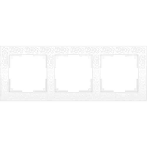 Рамка Werkel Flock на 3 поста белая WL05-Frame-03-white 4690389046728