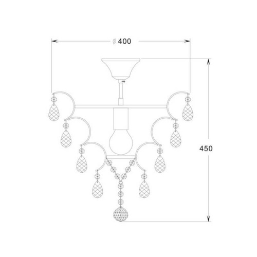 Потолочная люстра Zumaline Fusion RLX93410-1