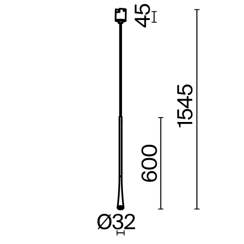 Трековый подвесной светильник Technical TR168-1-7W3K-M-B Трековый подвесной светильник Technical TR168-1-7W3K-M-B