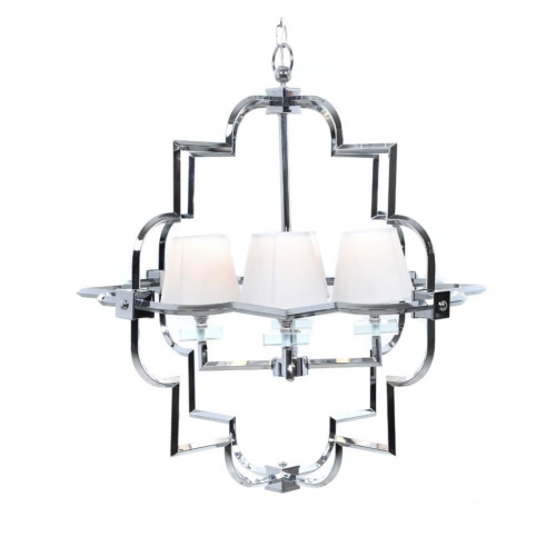 Подвесная люстра Lumina Deco Baltimore LDP 8020-4 CHR+WT Подвесная люстра Lumina Deco Baltimore LDP 8020-4 CHR+WT