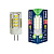 Лампа светодиодная Uniel G4 3W 3000K прозрачная LED-JC-220/3W/3000K/G4/CL GLZ09TR UL-00006742
