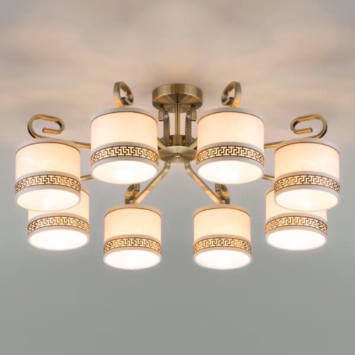 Подвесная люстра Eurosvet 60086/8 античная бронза