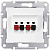 Аудиорозетка х2 Schneider Electric Sedna SDN5400121