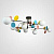 Потолочная Люстра Matisse B D120 Black Multicolor By Imperiumloft