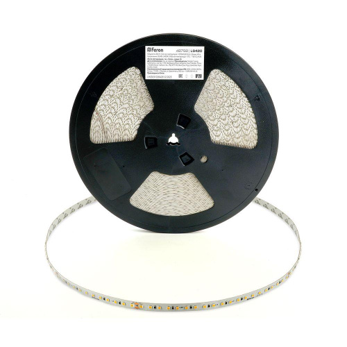 Светодиодная лента Feron 8W/m 120LED/m 2835SMD дневной белый 40M LS420 48792 Светодиодная лента Feron 8W/m 120LED/m 2835SMD дневной белый 40M LS420 48792