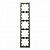 Рамка 5-постовая Schneider Electric Merten D-Life MTN4050-6550