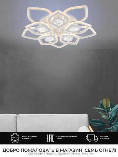 Потолочная светодиодная люстра Seven Fires Dzhena SF5050/16C-WT-RGB