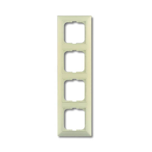 Рамка 4-постовая ABB Basic55 слоновая кость 2CKA001725A1487 Рамка 4-постовая ABB Basic55 слоновая кость 2CKA001725A1487