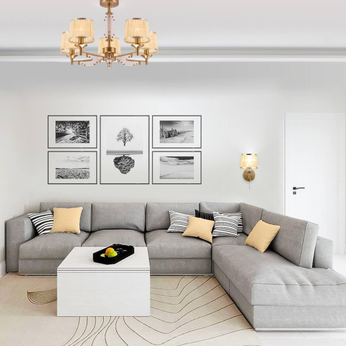 Потолочная люстра Eurosvet 60081/5 золотая бронза