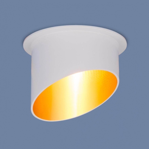 Встраиваемый светильник Elektrostandard 7005 MR16 WH/GD белый/золото a040981 Встраиваемый светильник Elektrostandard 7005 MR16 WH/GD белый/золото a040981