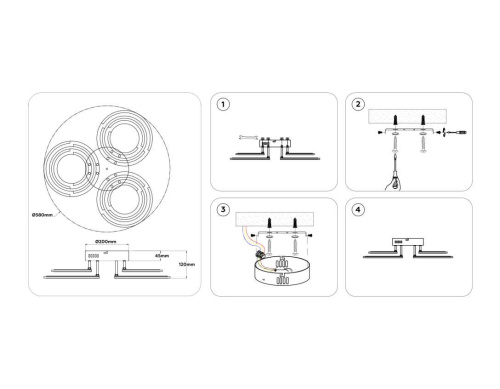 Светильник потолочный Ambrella light ACRYLICA FA8943