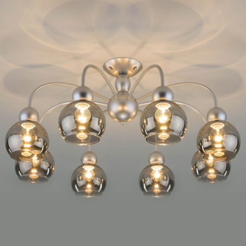 Потолочная люстра Eurosvet 30148/8 серебро