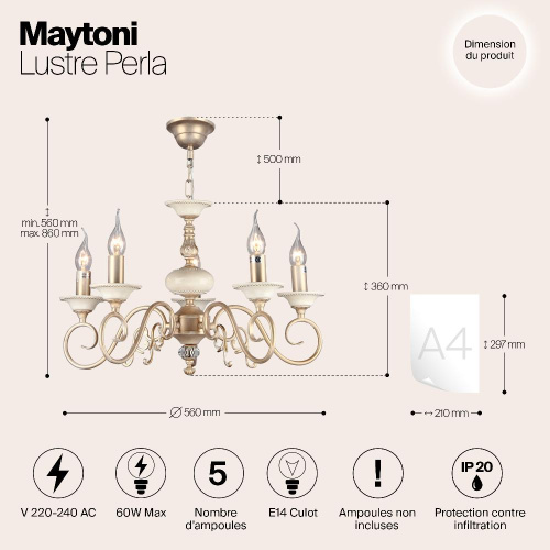 Люстра Maytoni ARM337-05-R