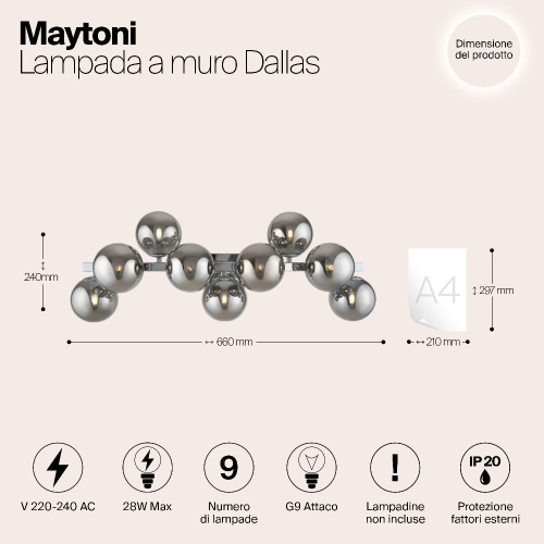 Бра Maytoni Dallas MOD547WL-09CH