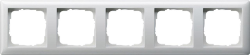 Рамка 5-постовая Gira Standard 55 чисто-белый глянцевый 021503