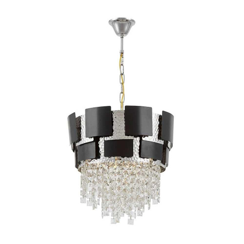 Подвесной светильник Lumina Deco Kruvia LDP 7045-400 BK+CHR Подвесной светильник Lumina Deco Kruvia LDP 7045-400 BK+CHR