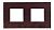 Рамка 2-постовая ABB Zenit венге 2CLA227200N2101