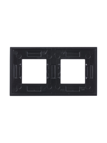 Рамка 2-постовая ABB Zenit стекло кофейное 2CLA227200N3701 Рамка 2-постовая ABB Zenit стекло кофейное 2CLA227200N3701