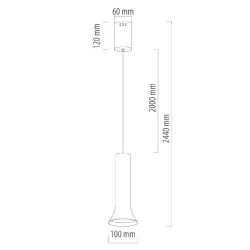 Подвесной светодиодный светильник De Markt Ракурс 631017901