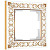 Рамка Werkel Antik на 1 пост белое золото WL07-Frame-01 4690389099175
