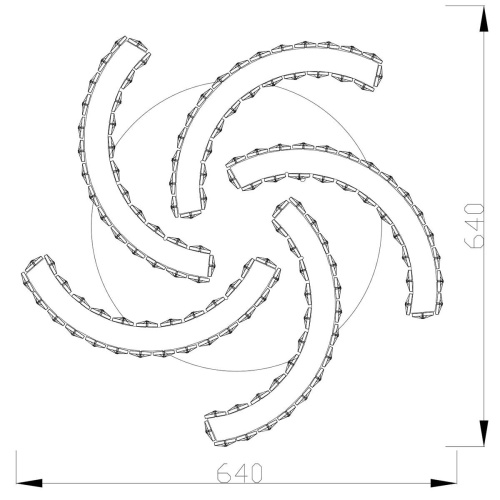 Потолочный светодиодный светильник Moderli Luna V1594-CL
