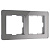 Рамка Werkel Acrylic на 2 поста графит W0022704 4690389184864