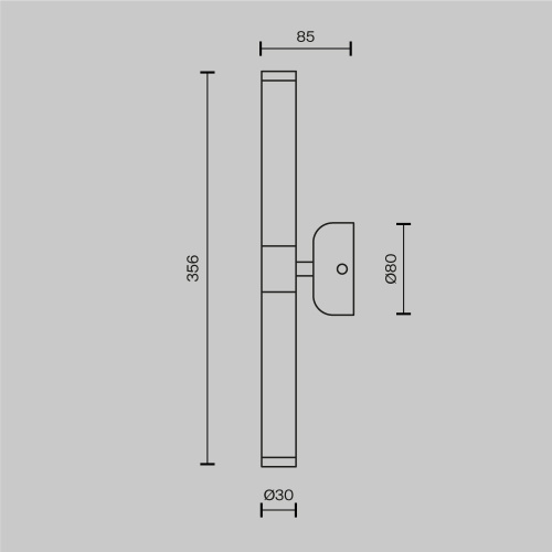 Бра Maytoni Technical Axis MOD106WL-L10G3K Бра Maytoni Technical Axis MOD106WL-L10G3K