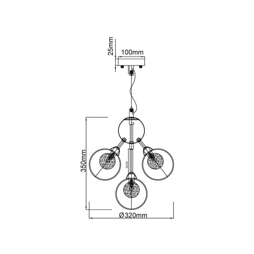 Подвесная люстра Vele Luce Dandelion VL1173L05 Подвесная люстра Vele Luce Dandelion VL1173L05