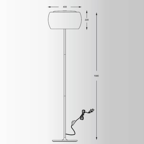 Торшер Zumaline Crystal F0076-04A-F4FZ