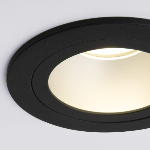 Встраиваемый светильник Elektrostandard 122 MR16 серебро/черный a053354 Встраиваемый светильник Elektrostandard 122 MR16 серебро/черный a053354