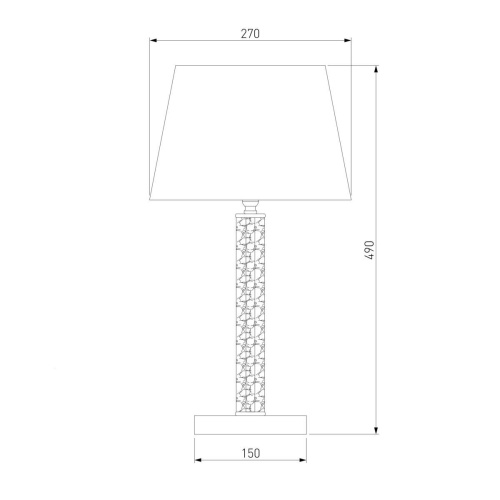 Настольная лампа Eurosvet Alcamo 01075/1 перламутровое золото