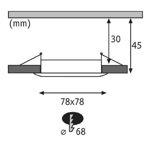Встраиваемый светодиодный светильник Paulmann Premium Slim Coin 93893