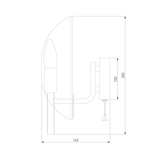 Бра Eurosvet Rocco 60135/1 хром