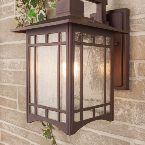 Уличный настенный светильник Elektrostandard Vela D кофейное золото GL 1019D a043647