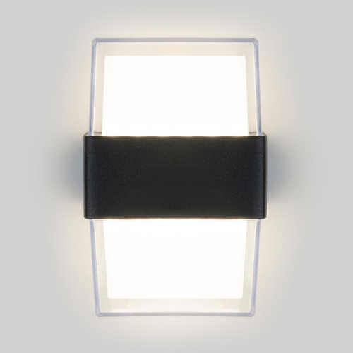 Уличный настенный светодиодный светильник Elektrostandard 1519 Techno LED Maul чёрный a048170
