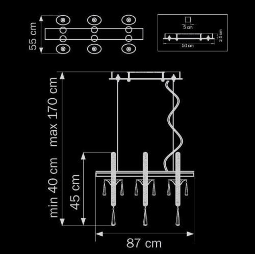 Подвесная люстра Lightstar Corno 821160 Подвесная люстра Lightstar Corno 821160