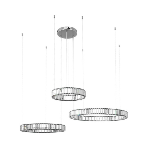 Подвесной светодиодный светильник Loft IT Crystal ring 10135/3 Chrome Подвесной светодиодный светильник Loft IT Crystal ring 10135/3 Chrome