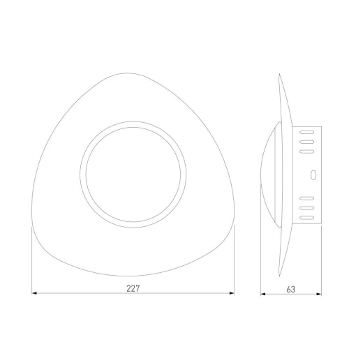 Настенный светодиодный светильник Eurosvet Scuro 40151/1 LED белый