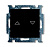 Выключатель жалюзи с фиксацией ABB Basic55 chateau-черный 2CKA001012A2176